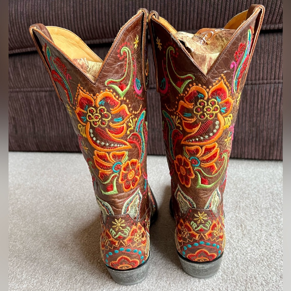 NEW Old Gringo 9.5 B Olivia Embroidered Western Cowboy Boots - Picture 6 of 10